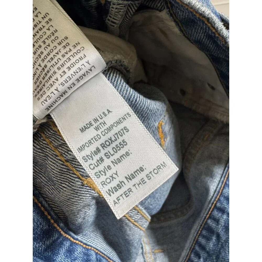 Slvrlake Roxy Jeans Women Size 26 Blue Denim Distressed High Rise Casual Cotton - Picture 10 of 16